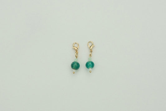 Teal droplet charm